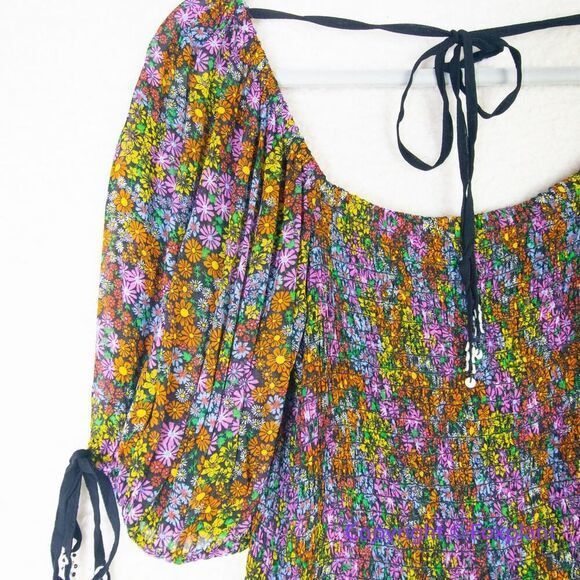 New! Free People Back On‎ Top floral print, size S - Picture 12 of 15